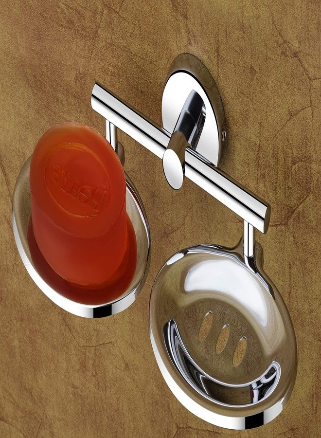 ISTAR Stainless Steel Corrosion Free Oval Shape Double Soap Holder with Glossy Finish - Image 2